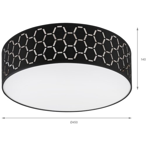  plafonsko svetlo ulle 2xE27/15W/230V &amp;oslash; 45 cm crno Slike