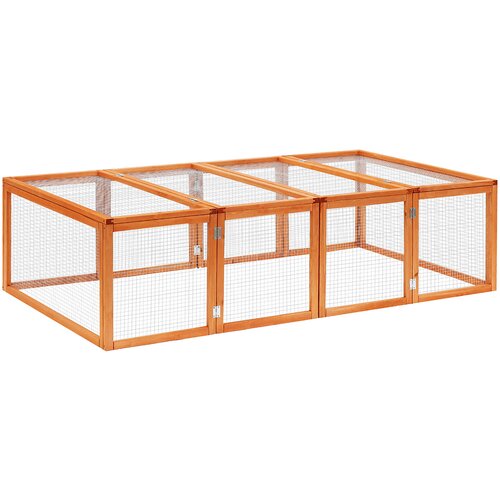 PawHut Drveni kavez za kuniće i zamorce  otporan na zimu  181x100x48 cm Cijene