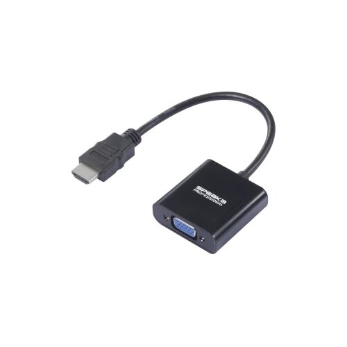 SpeaKa Professional HDMI / VGA / utičnica adapter [1x muški konektor HDMI - 1x ženski konektor VGA, priključna doza za Cijene