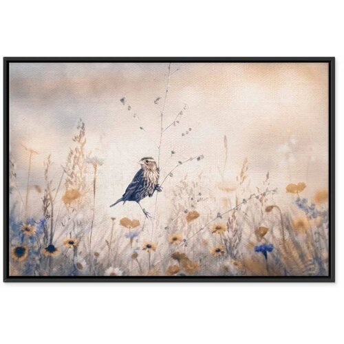  Slika - August Melody 60x40 U crnom drvenom okviru Slike