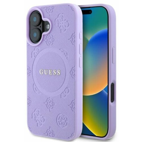 Guess originalni ovitek GUHMP16SPSAPSMEU za iphone 16 - magsafe - saffiano - vijola Cene