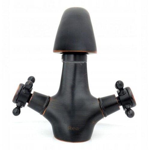 REA Bath Me&amp;scaron;alnik za umivalnik Retro Aged Black Low Slike