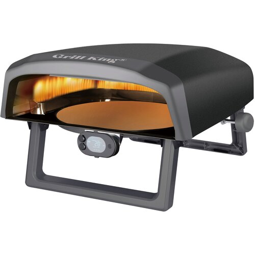 Grill King Pizzaiolo 16" plinska rotacijska pizza pečica s termometrom + bogata oprema v setu Cene