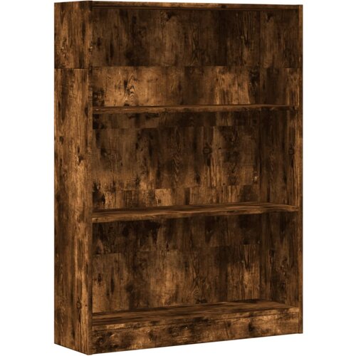 Maison Chic Knjižna omara - Knjižni regal dimljeni hrast 80x24x109 cm inženirski les, (21725569) Slike