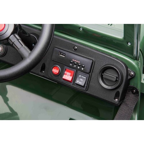 Lean Toys Otro&amp;scaron;ki električni avto USA ARMY 4X4 Enosed 12V Zelena Slike