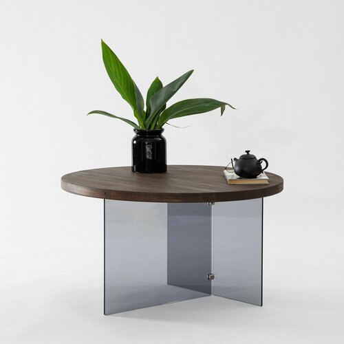HANAH HOME serenity - walnut, dark grey walnutdark grey coffee table Slike