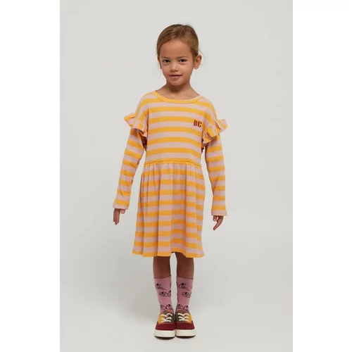 Bobo Choses Otroška obleka rumena barva