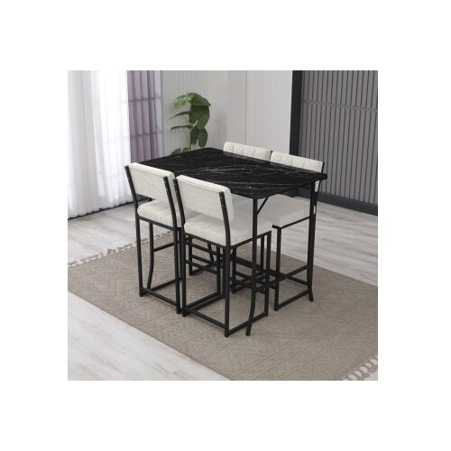 Hanah home Set barskih stolova i stolica, 110 x 70 x 92 cm, 5 dijelova, Krem Cijene