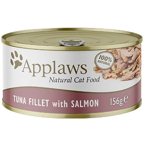 Applaws mačja hrana u juhi 6 x 156 g - Filet tune i losos