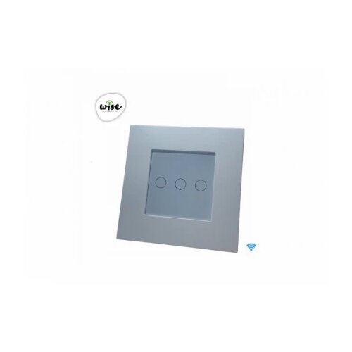 Wise wifi pametni prekidač - 3 tastera, pvc mat panel beli Cene
