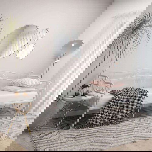  Posteljni okvir bel kovinski 90x200 cm, (20647676) Cene