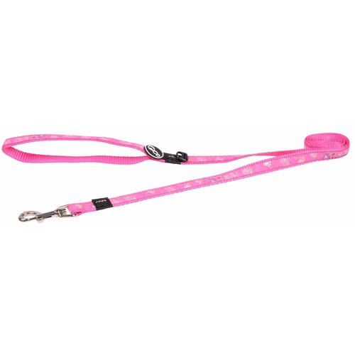 Rogz fancy dress povodac za pse sa dezenom m — 16 mm / 1.4 m roze šapice Cene