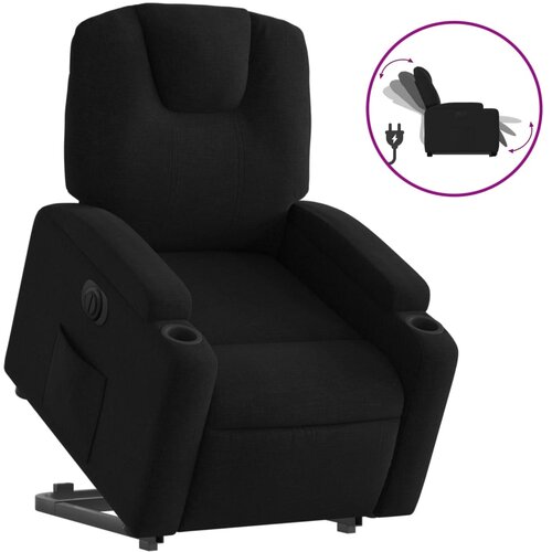 Maison Chic Električni naslanjač - Relax naslanjač s funkcijo vstajanja črn, (22061303) Cene