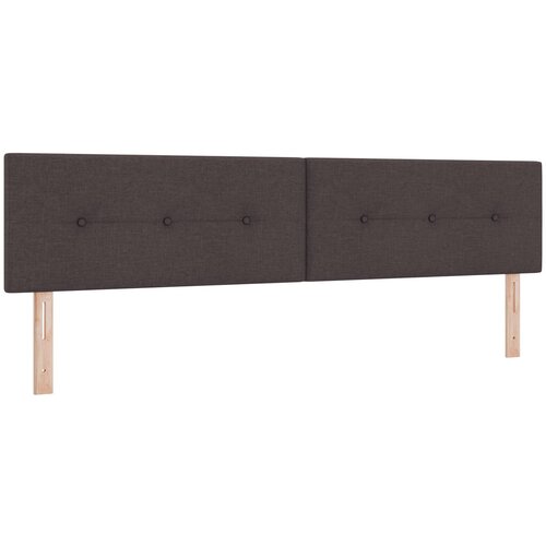 VidaXL Glava postelje s gumbi, temno rjava, 200 cm, blago, (22049430) Slike