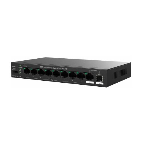 Tenda stikalo Giga 9-port 8x PoE + SFP kovinsko ohi&scaron;je TEG1110PF-8-120W Cene