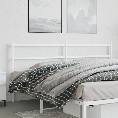 vidaXL Metalno uzglavlje bijelo 180 cm Cijene