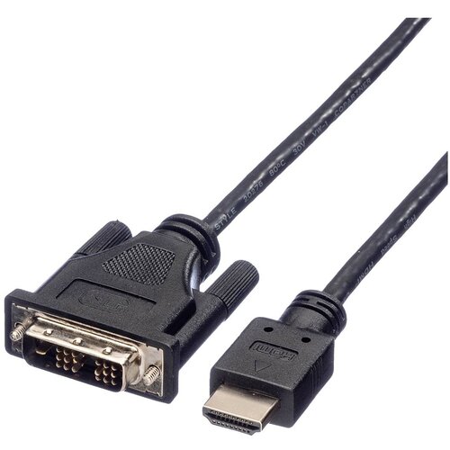 Roline DVI/HDMI kabel DVI-D 18+1-polni vtič, HDMI-A vtič 5.00 m črna 11.04.5552 za&scaron;čiten, primeren za obojestranski priključek DVI kabel, (20417895) Cene