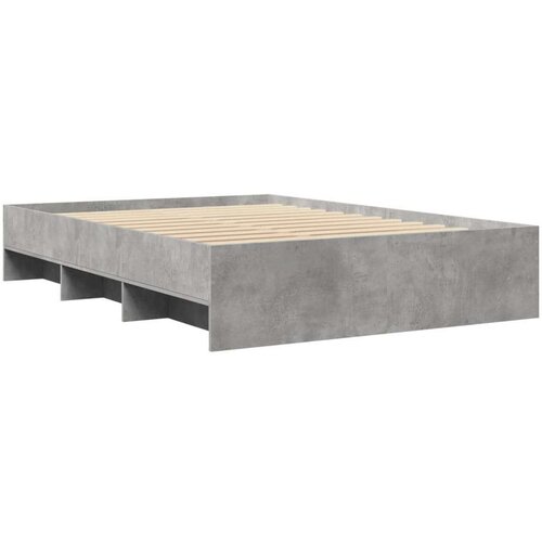 VidaXL Okvir kreveta boja betona 120x190 cm od konstruiranog drva Slike