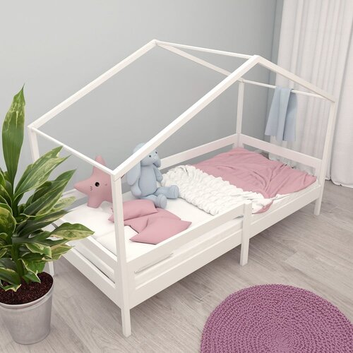 Roba Bijeli dječji krevet u obliku kućice 90x200 cm &amp;ndash; Slike