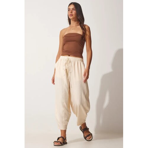  ženske pantalone OH00046, bež Slike