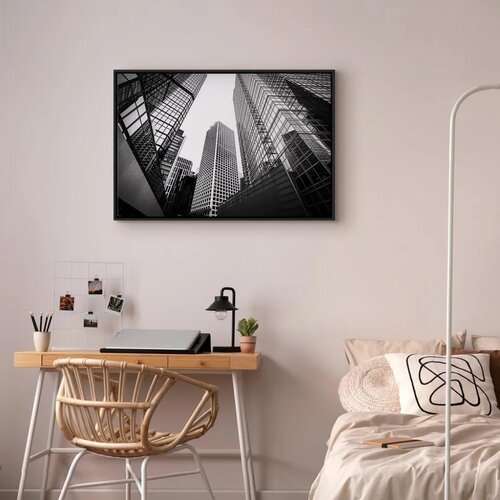  Slika - In a Big City (1 Part) Wide - Second Variant 90x60 U crnom drvenom okviru Slike