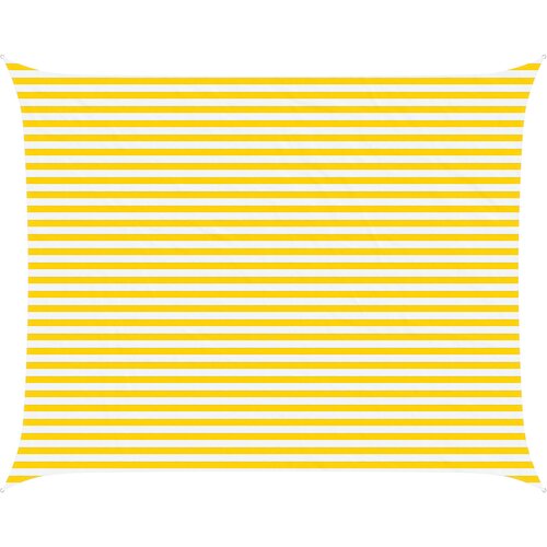  Jedro za sunce Žuta i bijela 5 x 4 m 100% poliester Oxford Slike