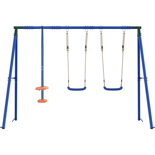  Set vanjskih ljuljački &amp;Scaron;areni 263 x 185 x 185 cm Čelik i PE Slike