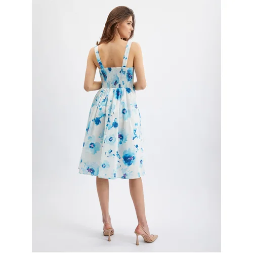 Orsay Blue-White Women Flowered Dress - Women