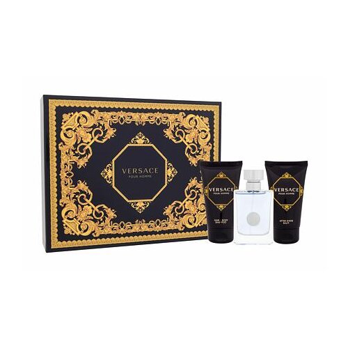 Versace pour Homme darovni set toaletna voda 50 ml + gel za prhanje 50 ml + balzam poslije brijanja 50 ml za muškarce Cijene