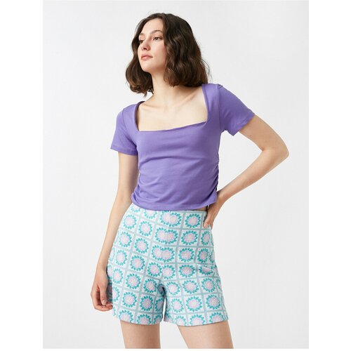 Koton T-Shirt - Purple - Slim fit Slike
