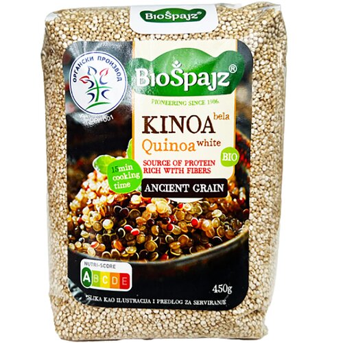 Biospajz Organska bela kinoa Biošpajz, 450g Cene