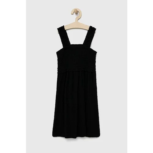 GAP Dječja haljina boja: crna, mini, širi se prema dolje