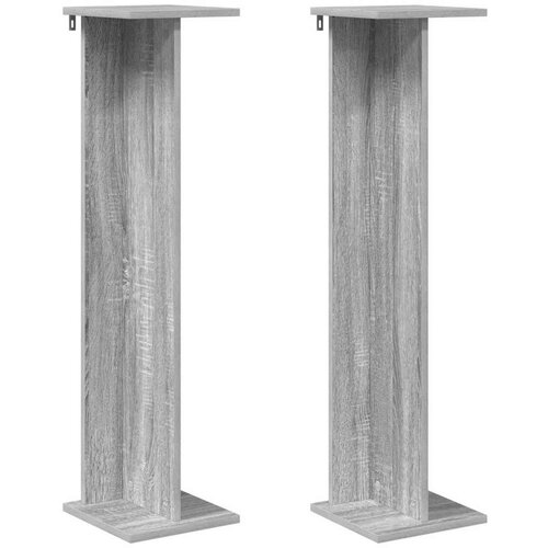  Stalak za biljke 2 pcs Sivi Sonoma 25 x 25 5 x 100 5 cm Cene