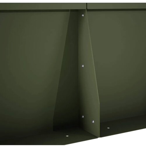 Zadrževanje stene 2 kos 60 x 12 x 30 cm Jeklo Olivno zelena Slike