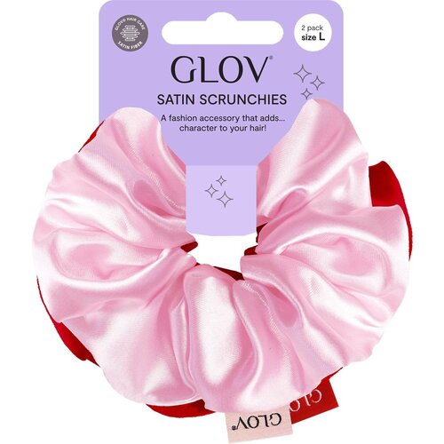 Glov Scrunchies 2 Pack L - Red/Pink Cene