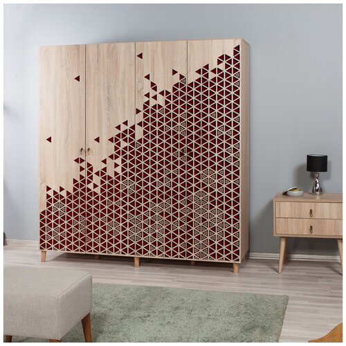 Hanah home Ormar Imaj 180x192x52cm Hrast Cene