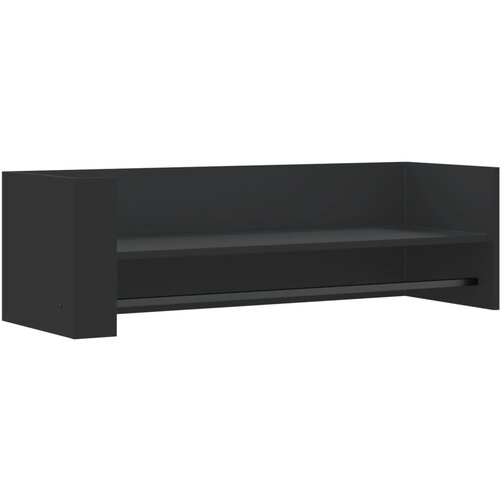 Maison Chic Stenska polica - Viseča Polica črna 100x35x30,5 cm iverna plo&amp;scaron;ča, (21758836) Slike