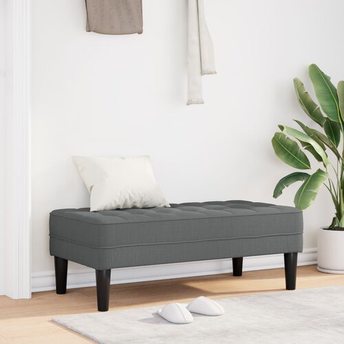 vidaXL Klop Temno Siva 113x57x39 cm Tkanina Cene