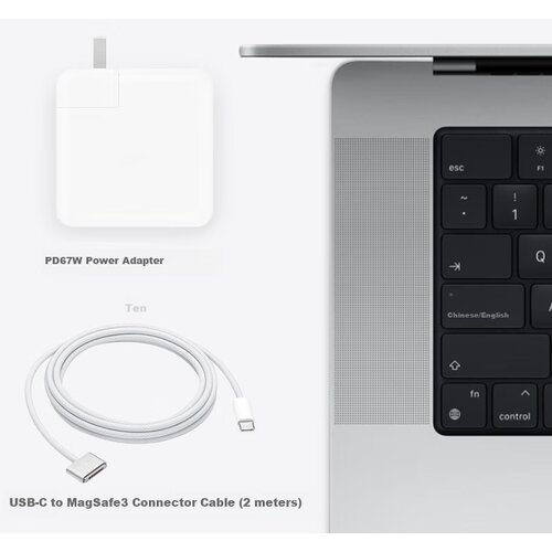  Mryc Punjač za laptop Apple, 67W, 2m Slike