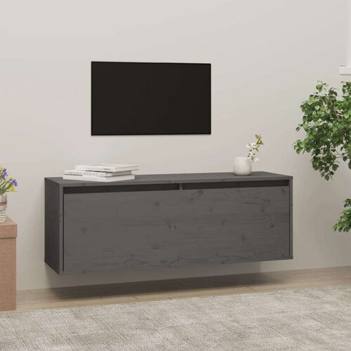  Zidni ormarić sivi 100 x 30 x 35 cm od masivne borovine Cijene