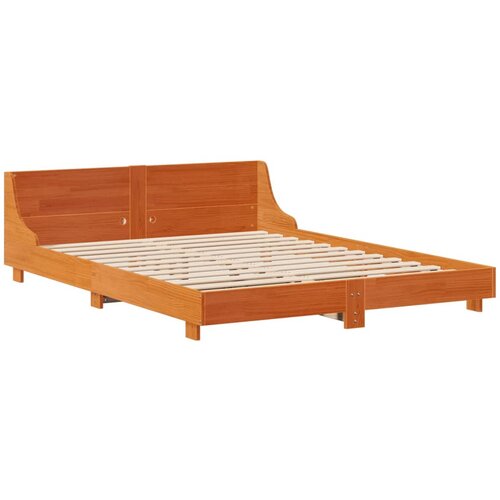 vidaXL Okvir kreveta bez madraca voštano smeđi 120x190 cm od borovine Cijene