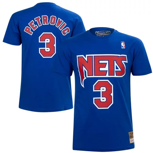 Mitchell And Ness muška Dražen Petrović 3 New Jersey Nets HWC majica