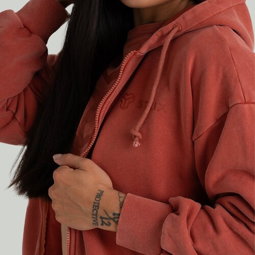 STRIX Women&amp;lsquo;s zip hoodie washed terra Slike