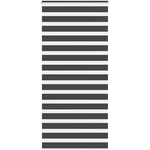 vidaXL Zavjesa zebra crna 95x200 cm širina tkanine 90,9 cm poliester Cene