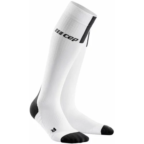 Cep WP40BX Compression Tall Socks 3.0 White-Dark Grey II Tekaške nogavice