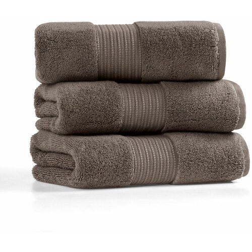 Lessentiel Maison chicago set - dark brown dark brown towel set (3 pieces) Slike