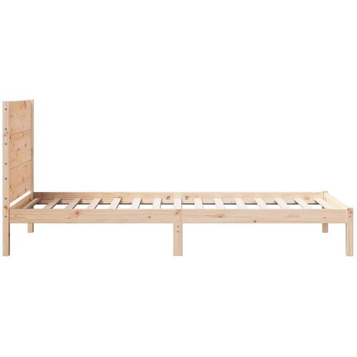 VidaXL Dugi okvir kreveta bez madraca 90 x 220 cm masivno drvo Slike