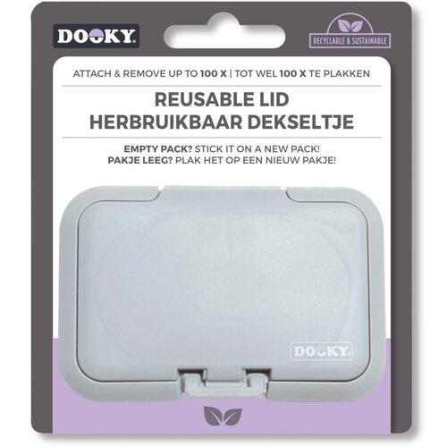 Dooky Reusable Lid Grey Card poklopac za vlažne maramice 1 kom Cijene