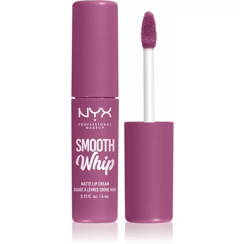 NYX Professional Makeup Smooth Whip Matte Lip Cream šminka z mat učinkom tekoče rdečilo za ustnice šminka 4 ml odtenek 01 Pancake Stacks za ženske