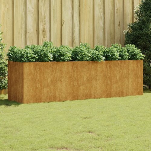 vidaXL Vrtna visoka greda 280x80x80 cm corten jeklo Cene